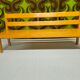Vintage 1970s children's school bench