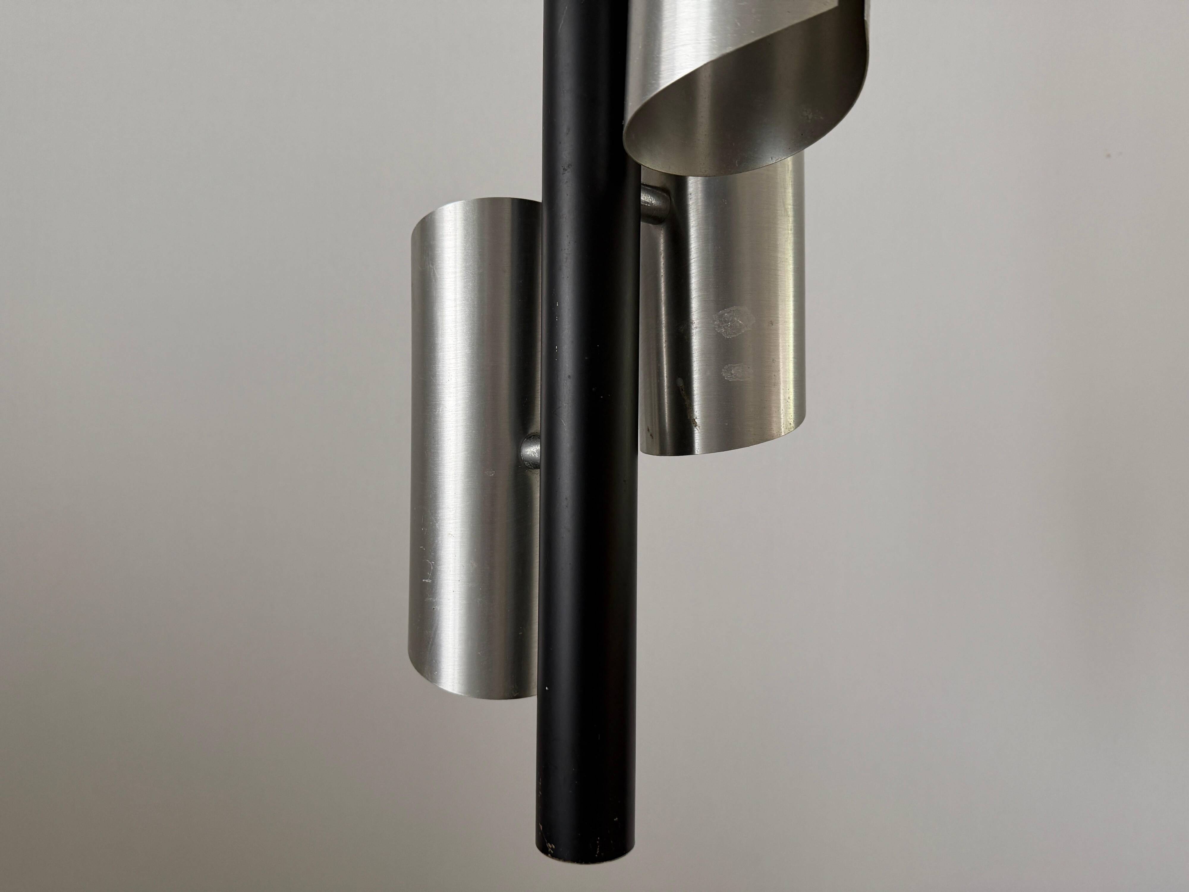Metal ceiling light with 4 heads, 1960s, Germany