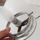 Vintage opaline and aluminium ceiling light from the 1950s.