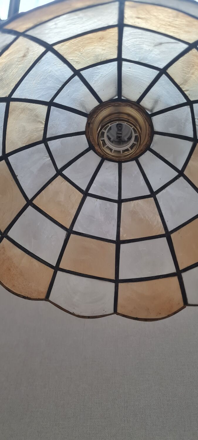 Suspension in brass and mother-of-pearl 1940