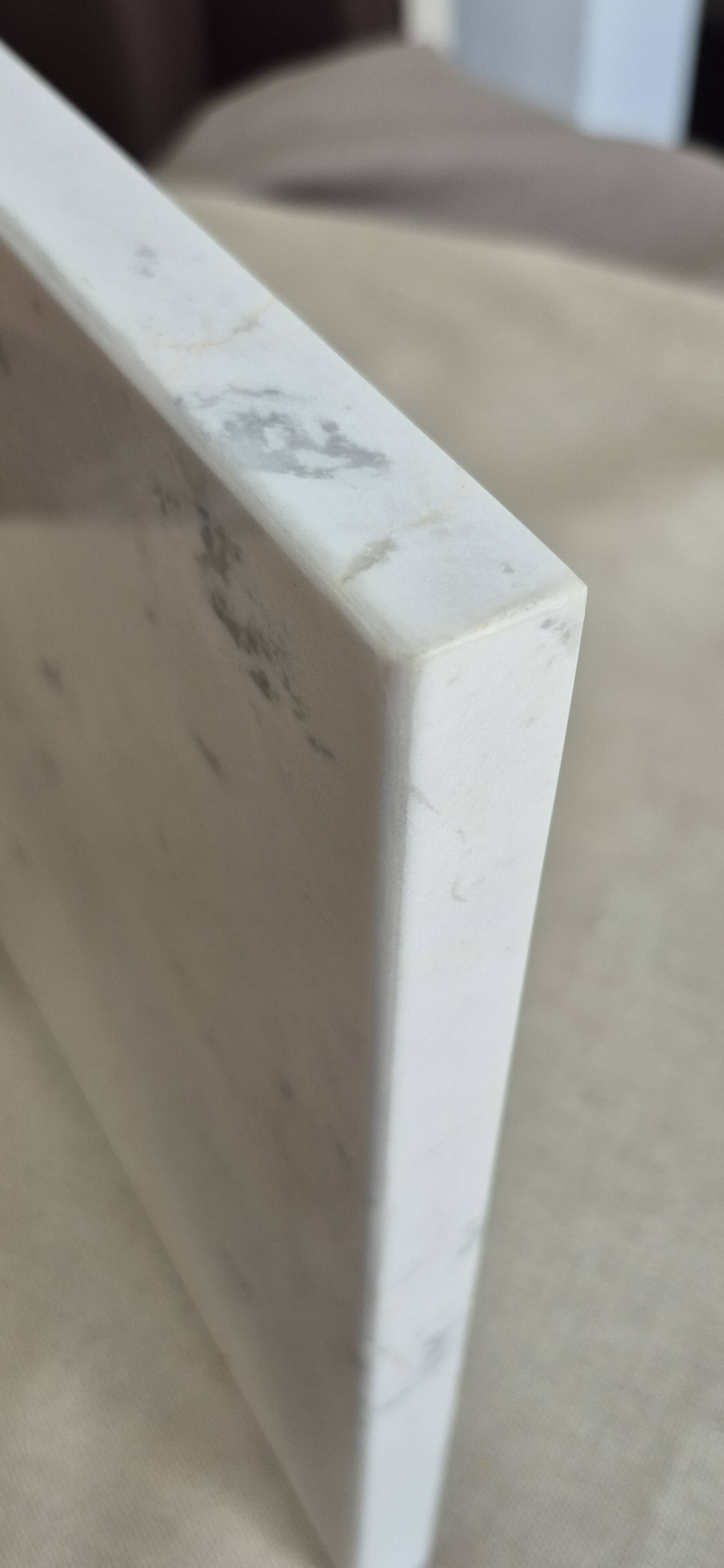 White marble plate