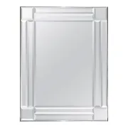 Miroir Mural Rectangulaire Décoratif avec Verre Biseauté