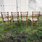 Set of 4 Monobloc chairs from the 60s