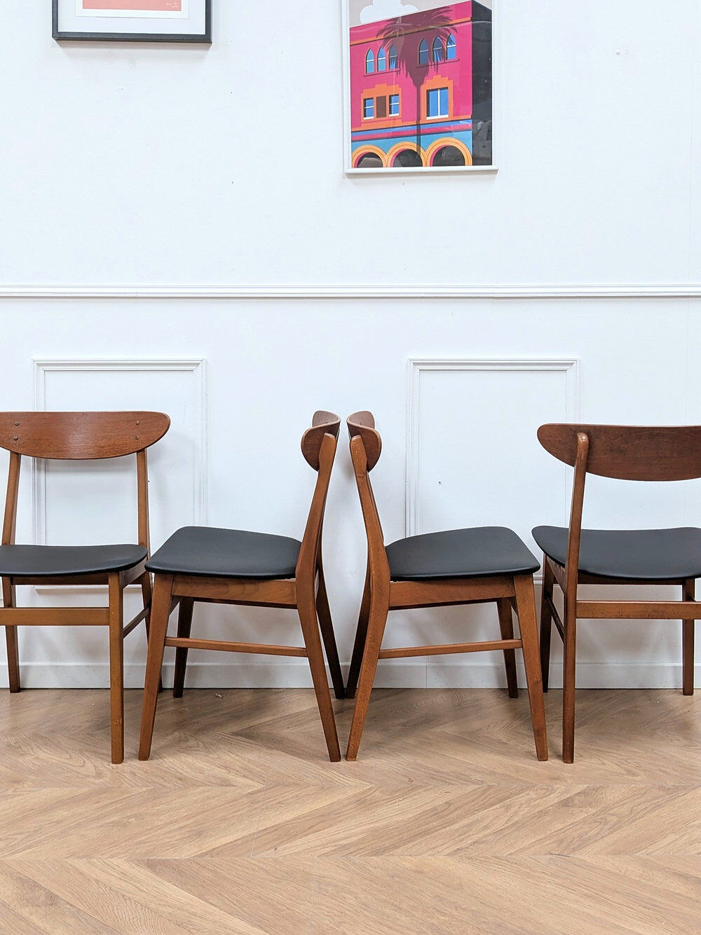 4 vintage Farstrup chairs 210