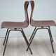 Paire de chaises pagholz 1960
