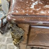 Louis XV style secretary with painting