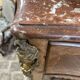 Louis XV style secretary with painting