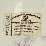 Large Blue Ceramic Vase by Ima for Montelupo Florentino, Italy, 1980s