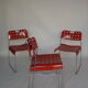 4 chaises "omstak" de Rodney Kinsmann par Bieffeplast, Italie, 1970