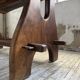 Dining table in solid olive wood Maison Skela 1960