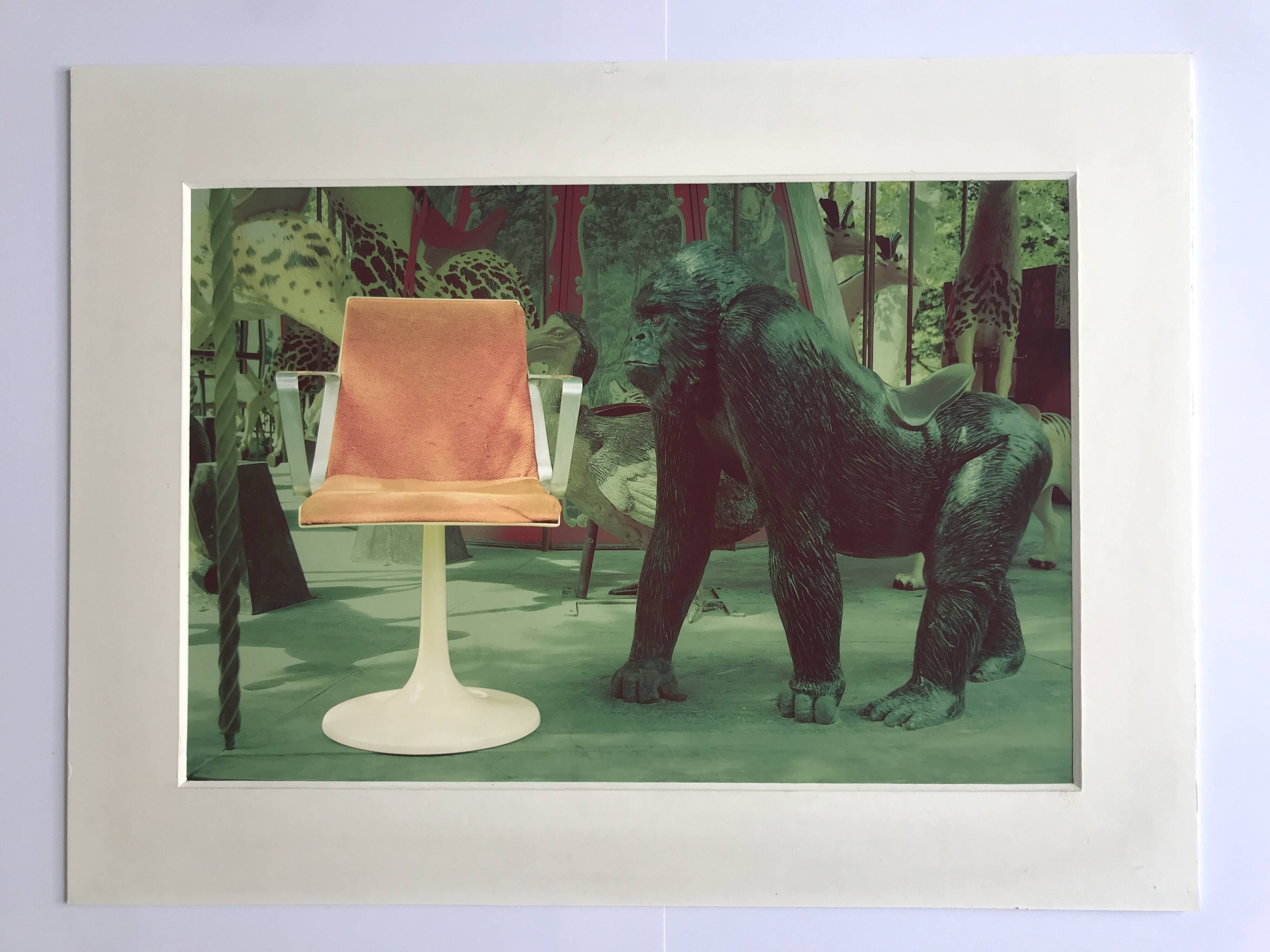 Exhibition prints for the 30th anniversary of the Allibert chair, published in the 70s.