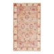 Vintage Turkish Oushak Handmade Wool Cotton Pink Area Rug 115x211