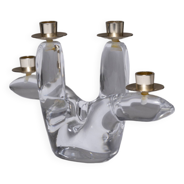 Chandelier en cristal, schneider, 1950s - Bon état sur Selency