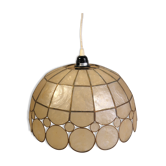 Suspension nacre et laiton 35 cm