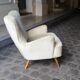 Organic wingback chairs in the 50-60s vintage armchair