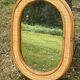 miroir mural en rotin et osier tressé, vintage 64 x 45 cm
