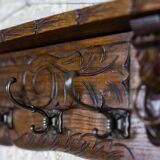 Antique Oak Coat Rack, 1890s