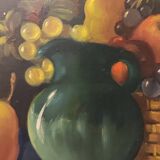Huile sur toile nature morte