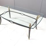Table basse vintage de régence d'Hollywood, 1960