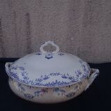 Vegetable in creil and montereau earthenware service mireille labrador diam 19.5 cm