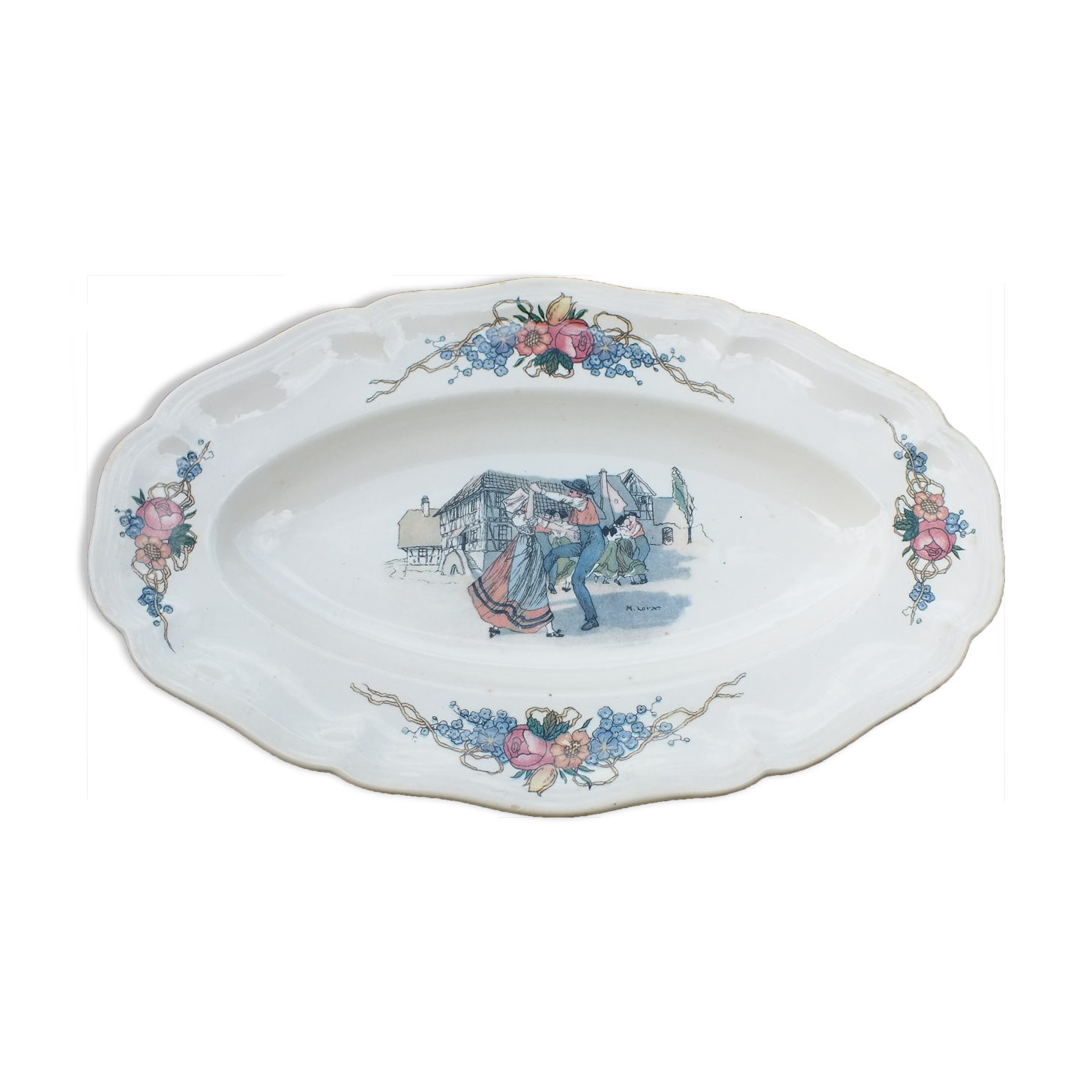 Former ravier obernai digoin sarreguemines signed loux