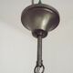 Italian Vintage Silver Brushed Metal 3 Light Flemish Style Chandelier