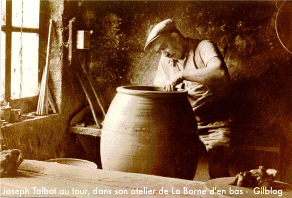 Enameled jug Joseph Talbot 30 years