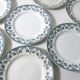 Terre de fer 8 Art Deco flat plates NORMAND model