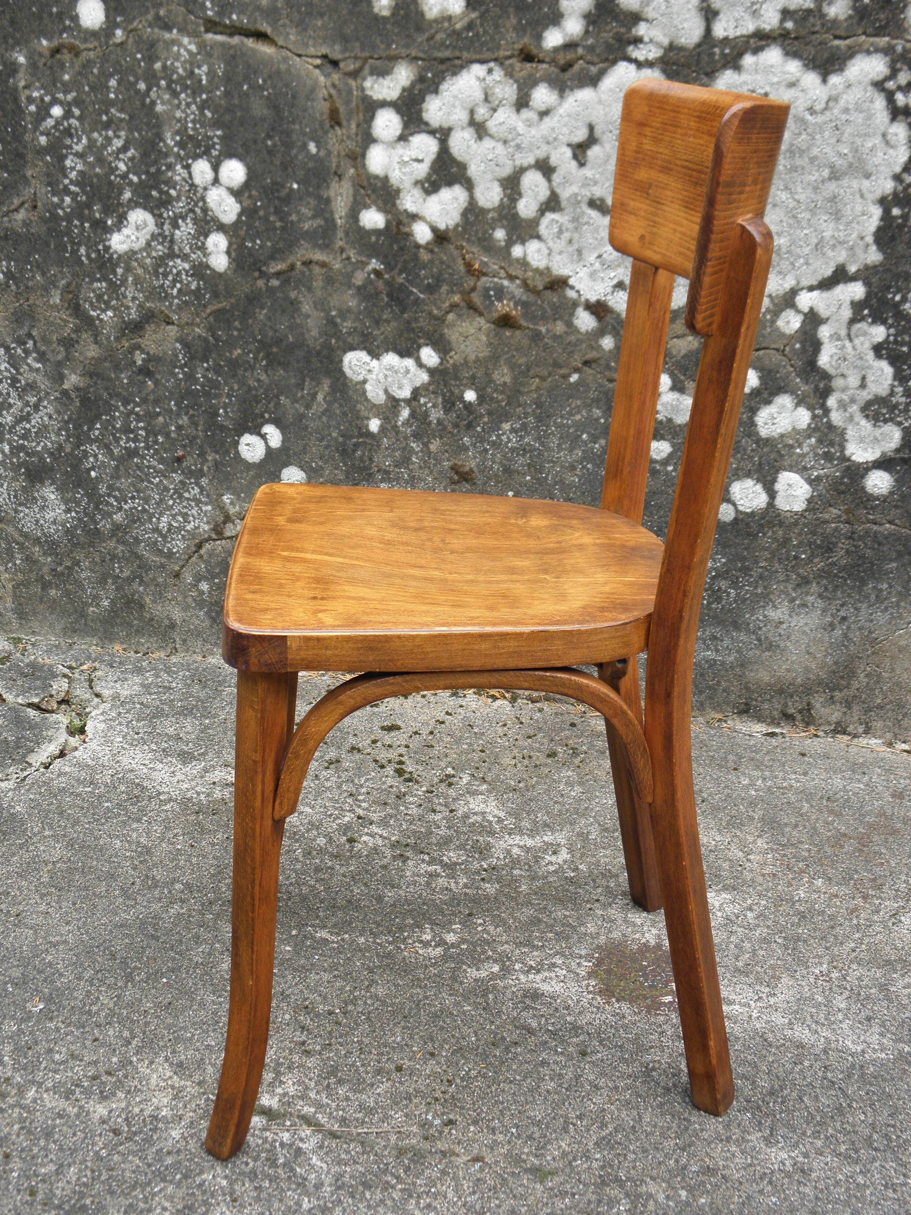 Pair of Baumann bistro chairs