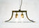 Esperia Pagoda chandelier brass and glass 1960s