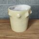 Cracked ceramic vase organic shape 1970