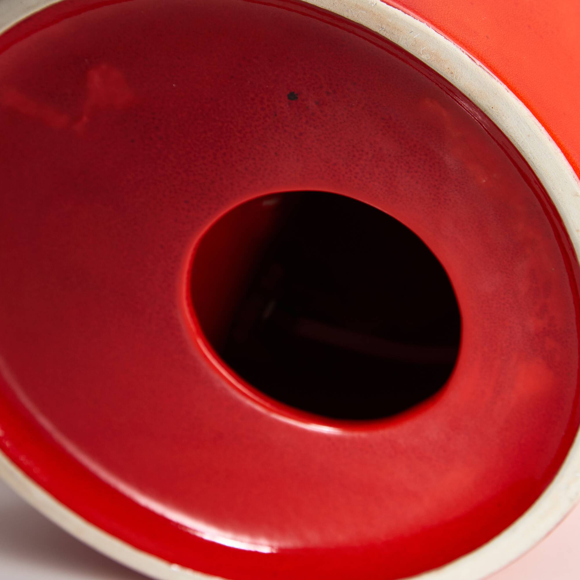 Perdomello 70 Orange Ceramic Table Lamp, 1970s