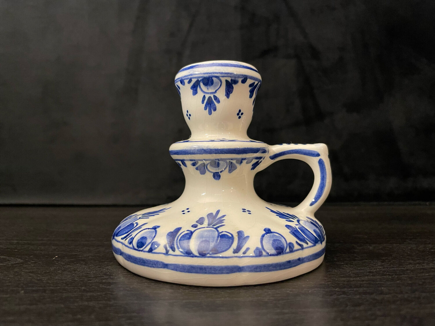 Delft candle holder