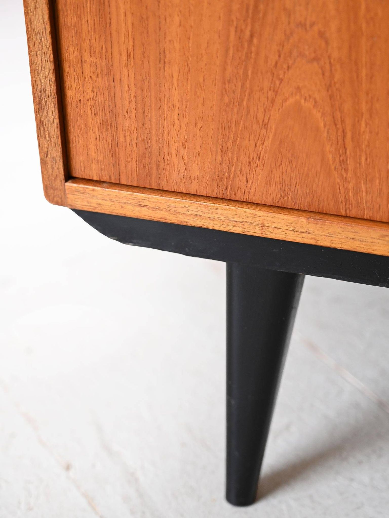 Scandinavian sideboard with black details