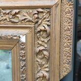 Old large golden mirror