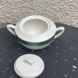 Coffee maker, milk jug and sugar bowl, Lumière, Digoin and Sarreguemines models