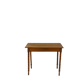 Vintage turned walnut wood console table with ball feet.