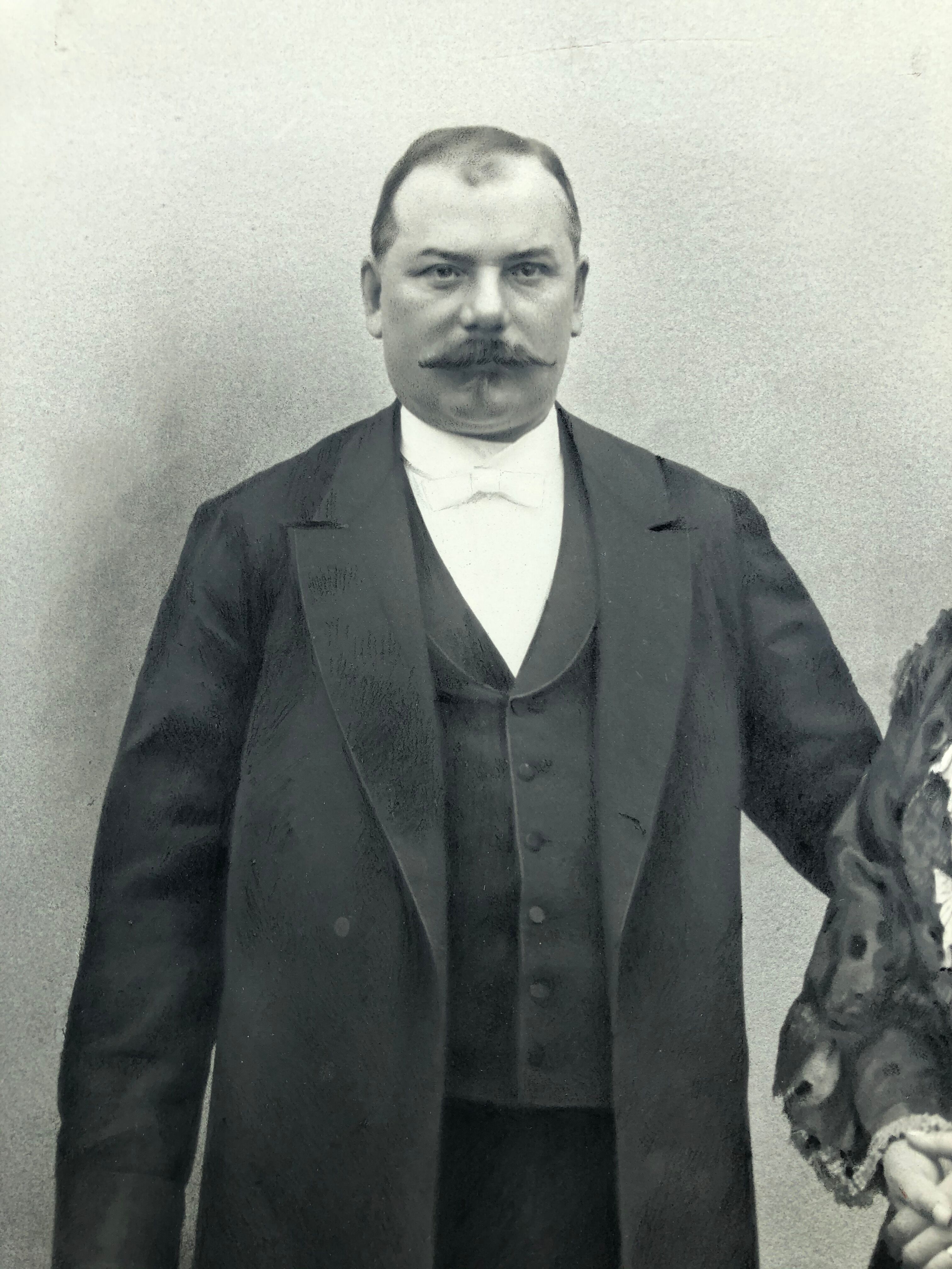 Antique, Great old photography, bourgeois couple, early twentieth, France