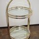 Art Deco mobile drinks trolley on wheels, 1970s