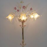 Ca'Rezzonico Blown Murano Glass 6 Arms Floor Lamp, Italy, 1950s