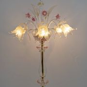 Ca'Rezzonico Blown Murano Glass 6 Arms Floor Lamp, Italy, 1950s