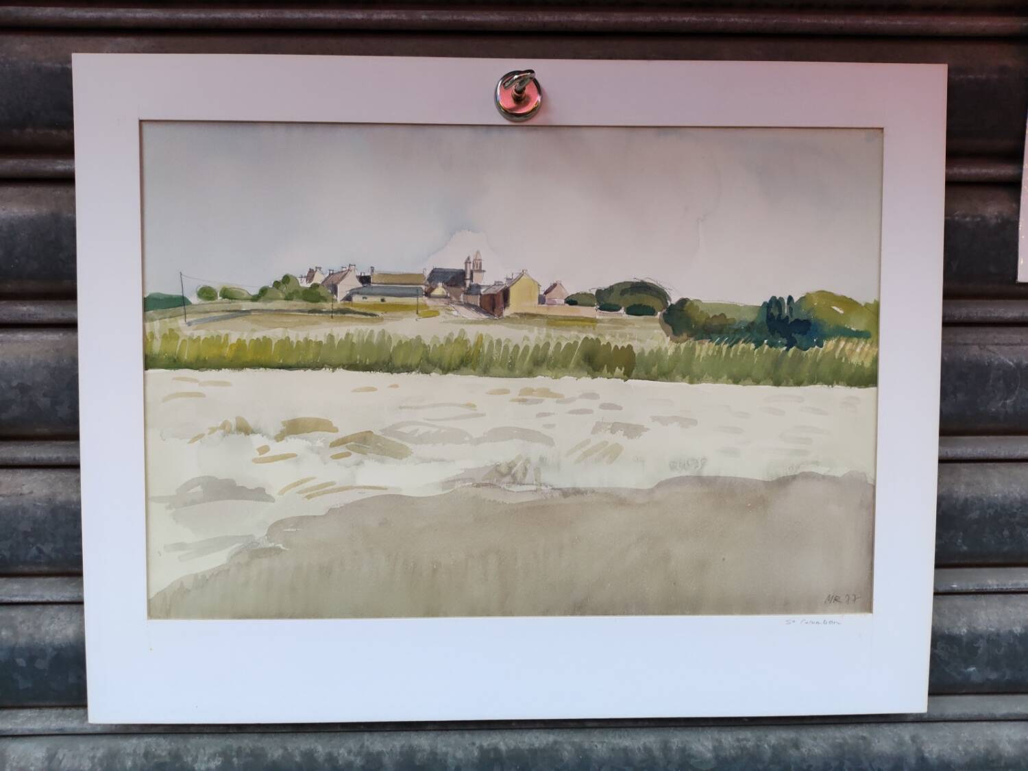 Watercolour by Michel Roubille, Saint Colomban 1977