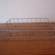 Old stainless steel mail basket from the 1970s