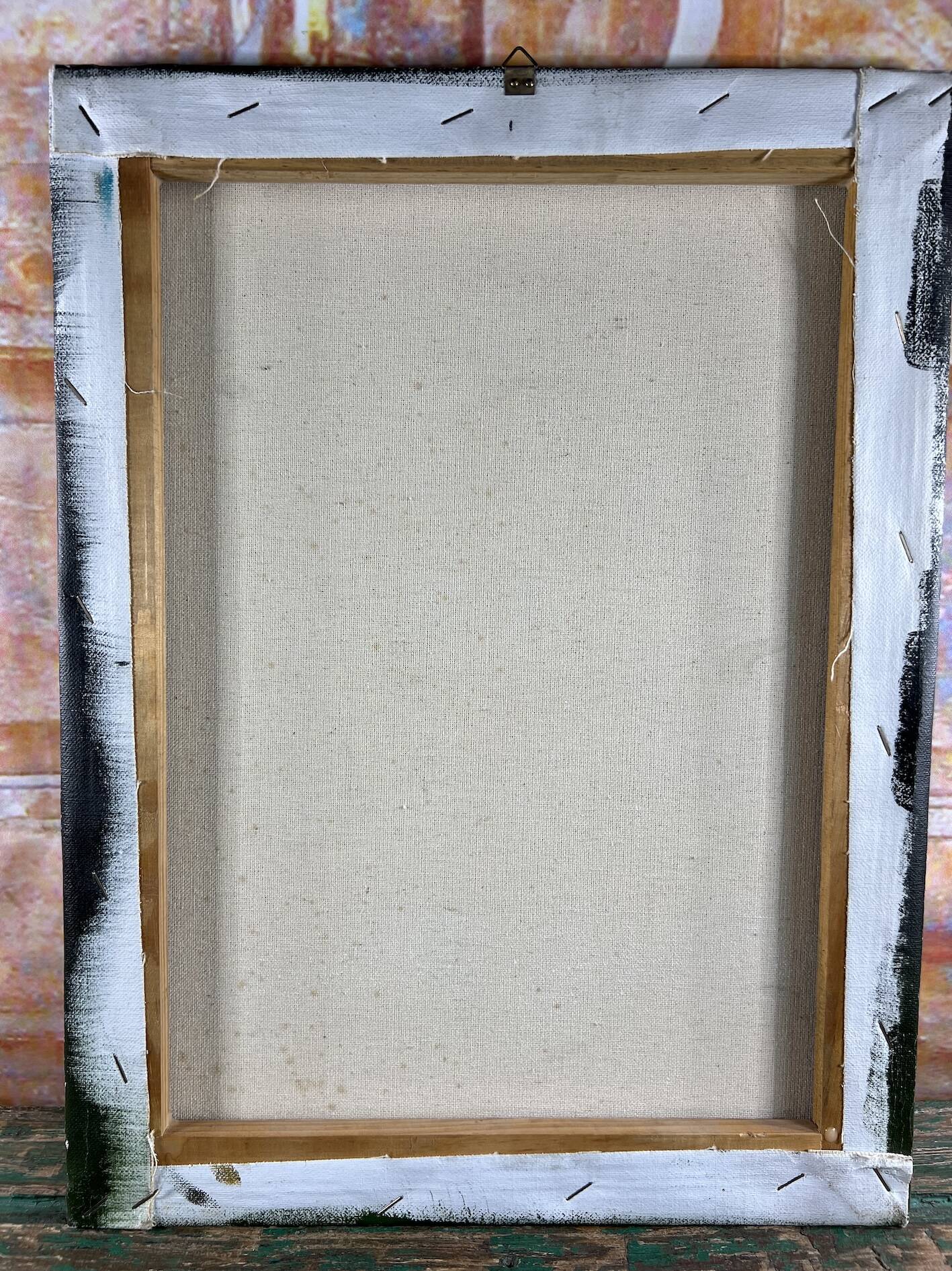 Table painting fruit basket with pears