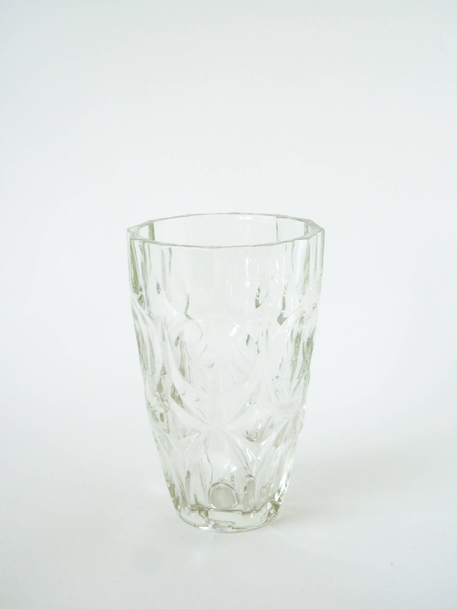 grand vase en verre moulé, Art Déco, 1930 - 20 X 14 cm