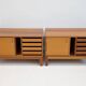 Pair of modern wooden credenzas from the mid-20th century by Christian Hvidt.