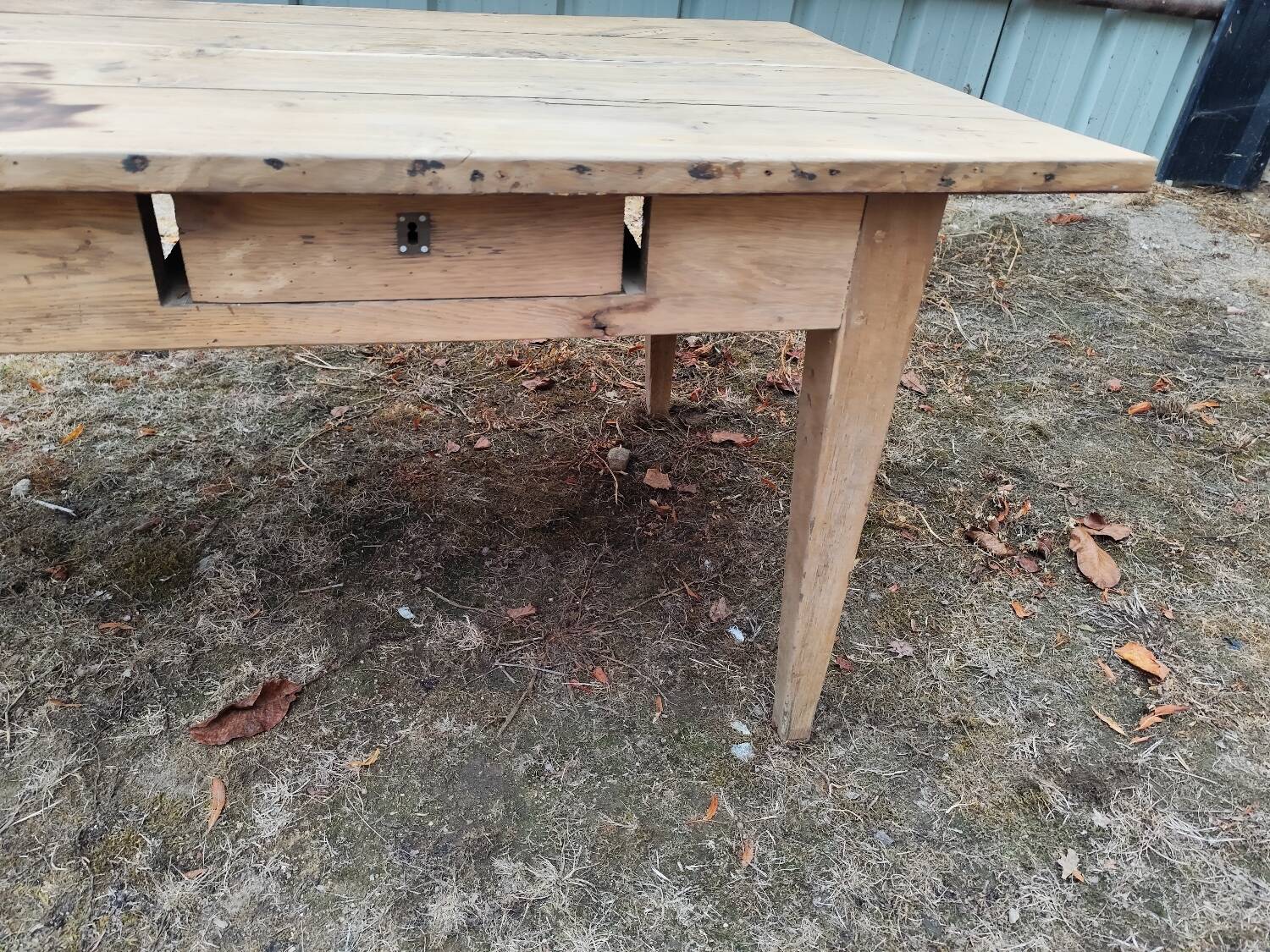 200 cm Solid oak farmhouse table