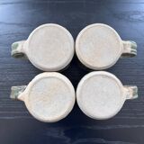 Set of 4 stoneware mugs