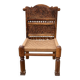 Fauteuil berbère marocain sculpté