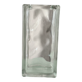 Vintage Rectangular Glass Brick Vase – Minimalist Modern Design (ca. 1980s–